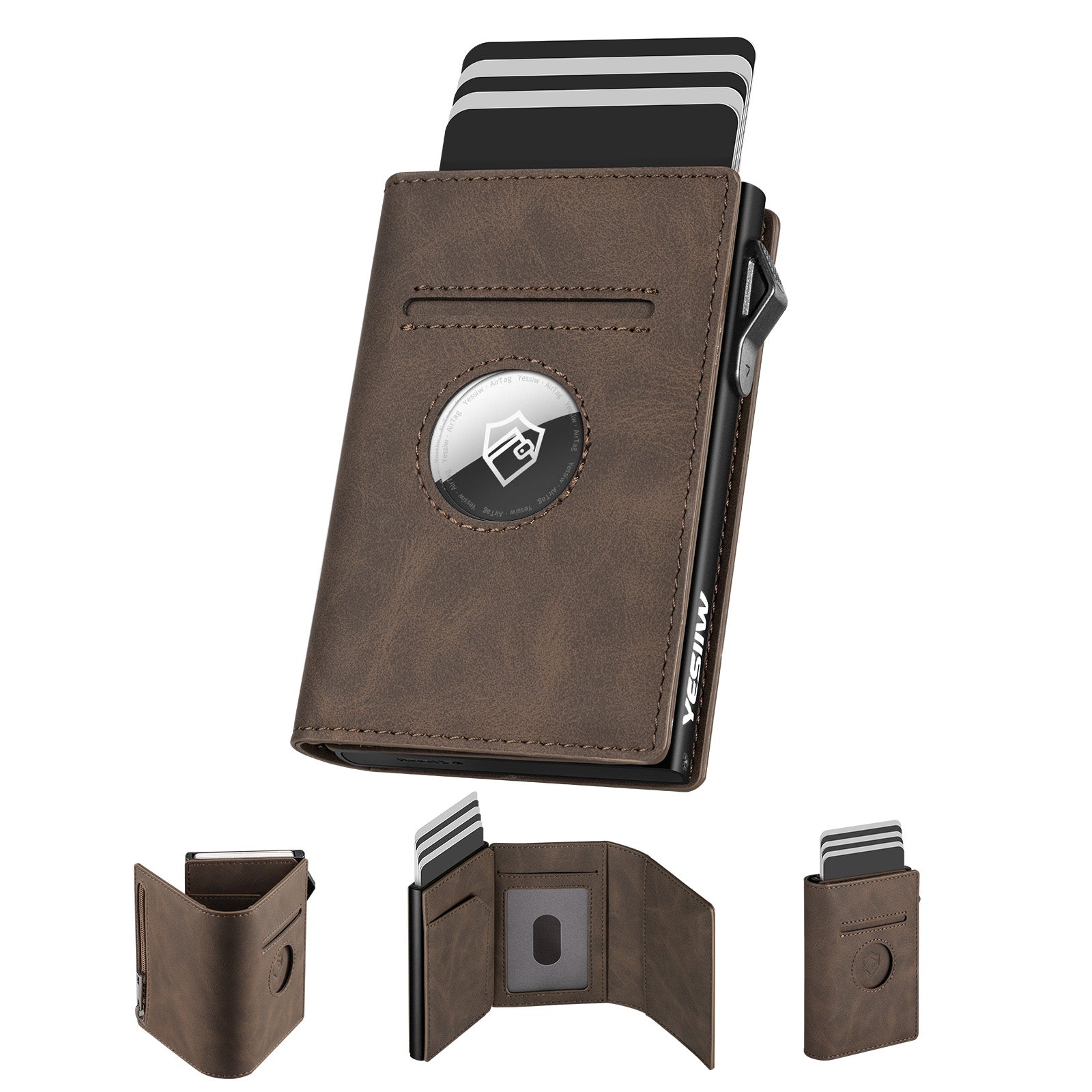 AIR-TAG ZIPPER COIN POCKET WALLET