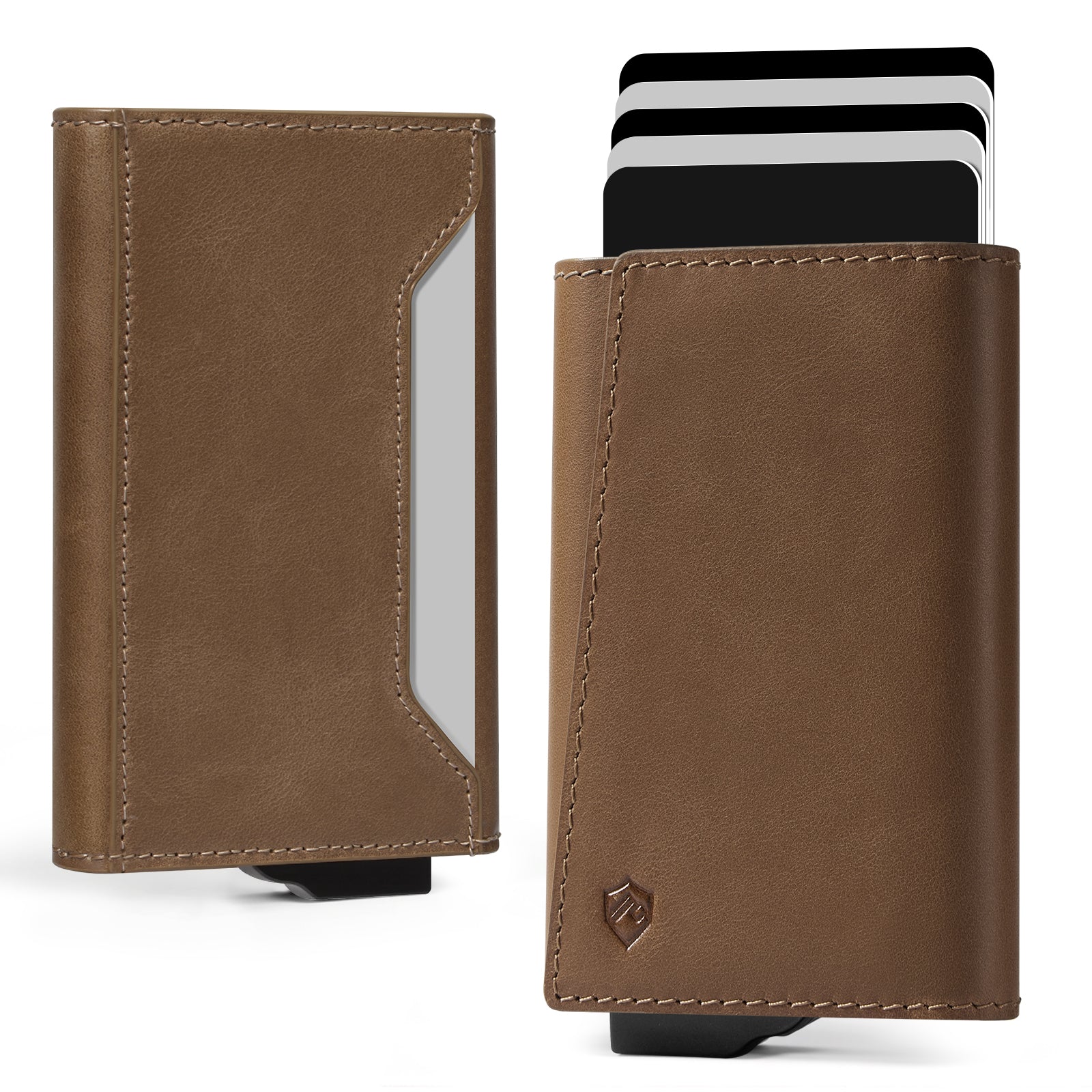 GENUINE LEATHER & BACK CARD SLOT