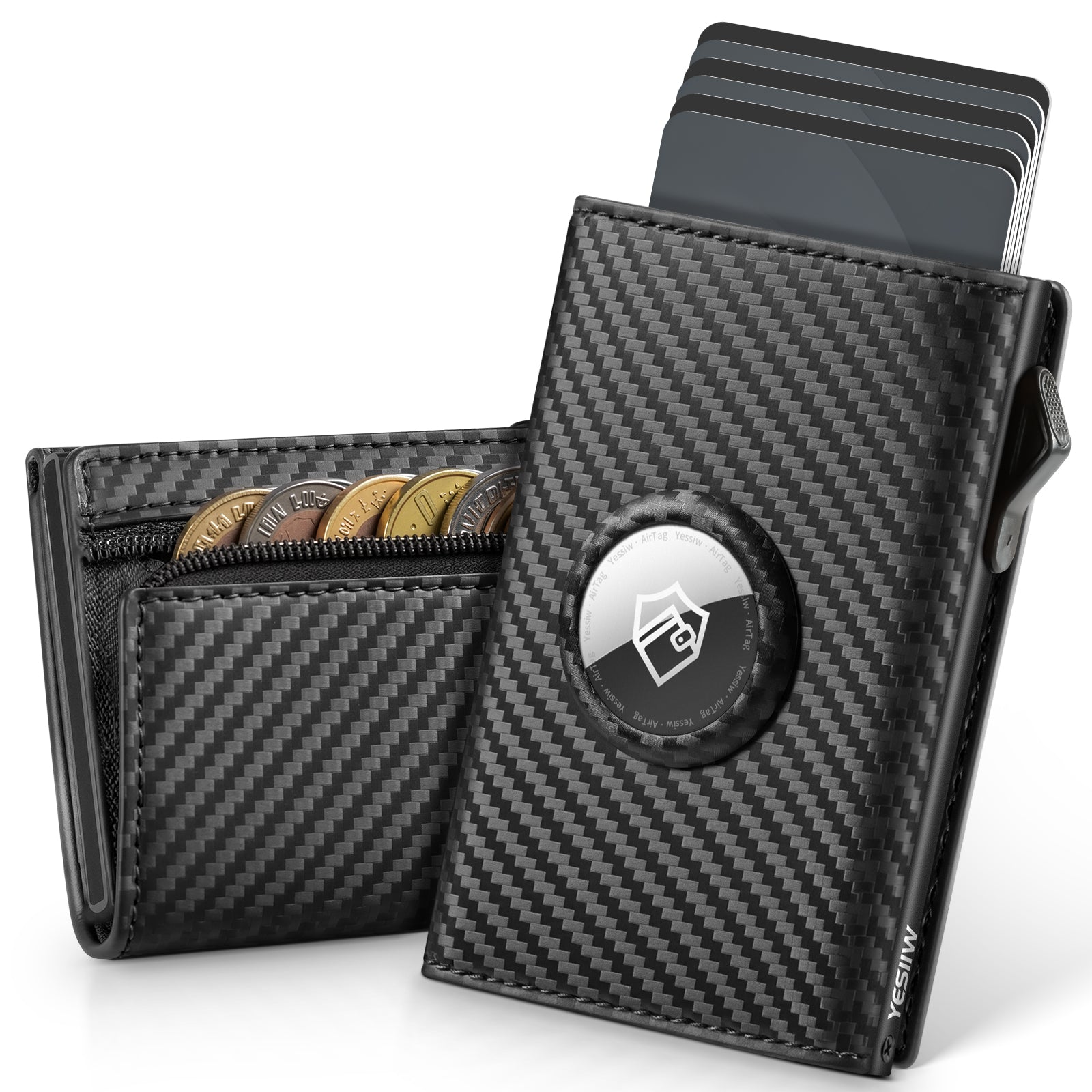 AIR-TAG & ZIPPER COIN POCKET WALLET