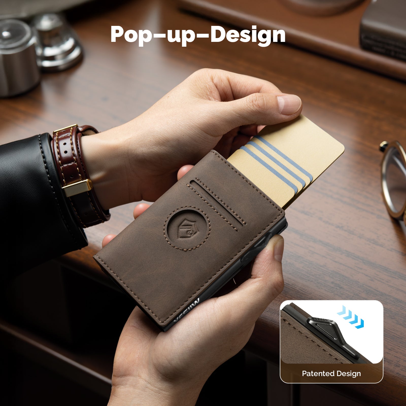 AIR-TAG ZIPPER COIN POCKET WALLET