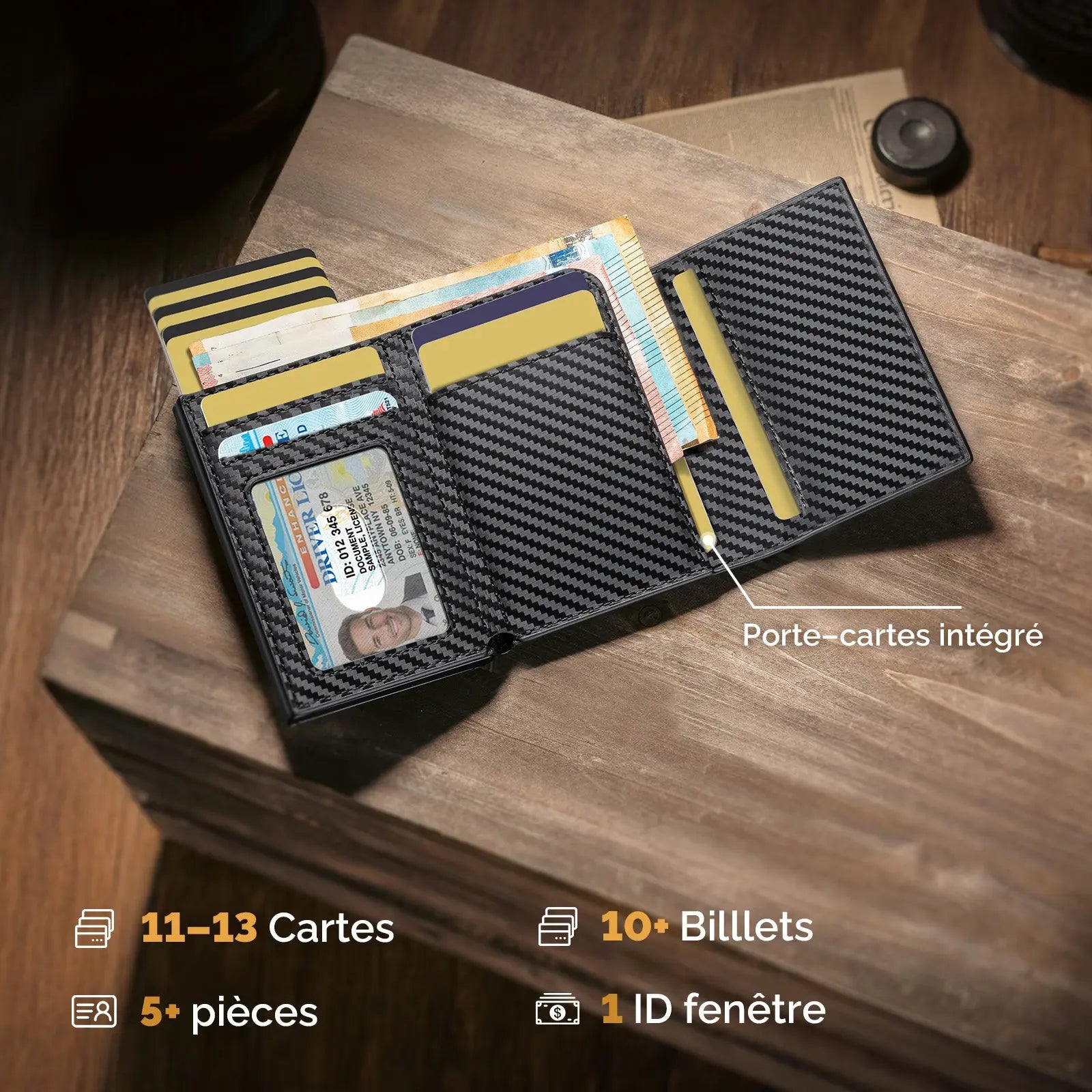 TRIFOLD POP UP WALLET