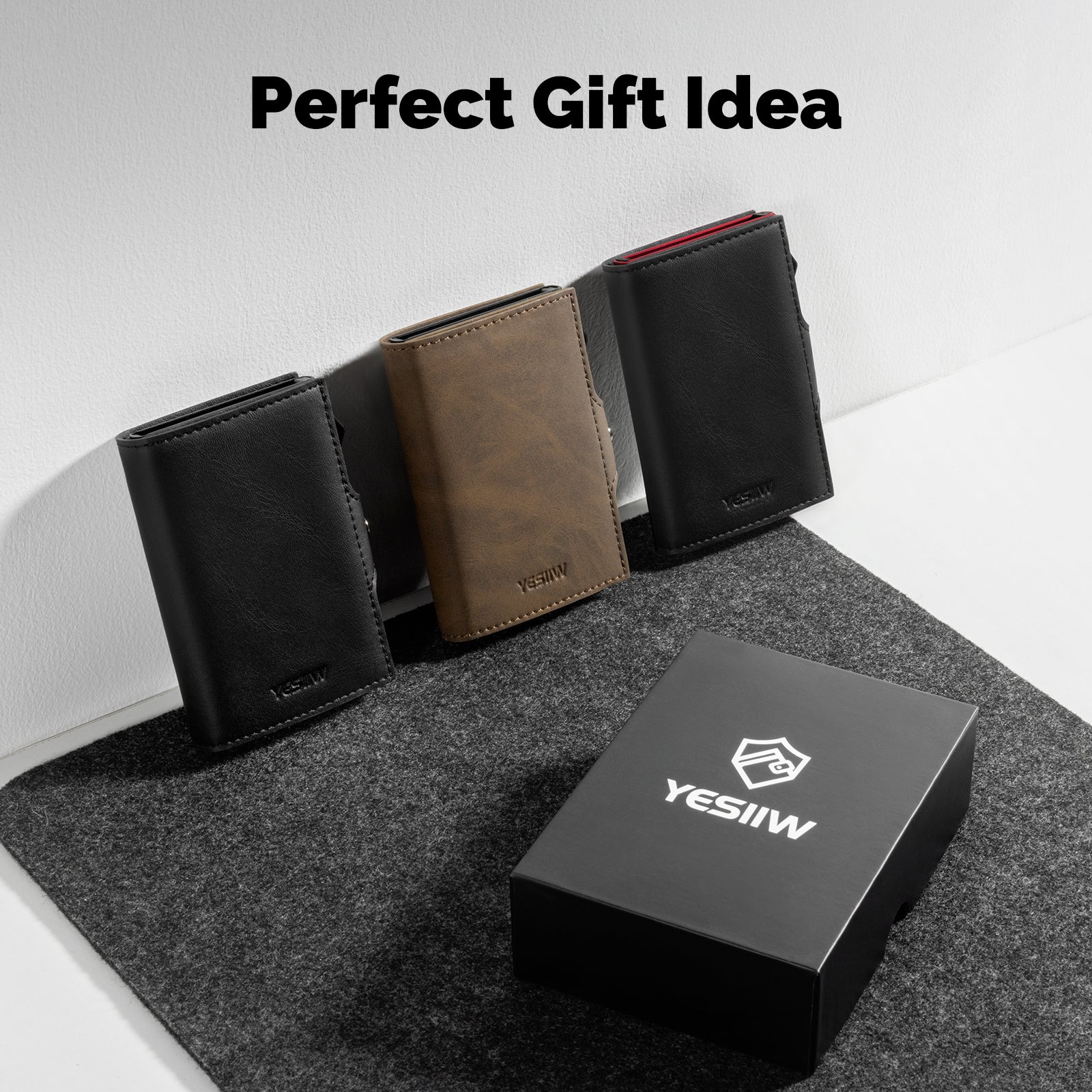 ZIPPER COIN POCKET WALLET & SIDE BUTTON
