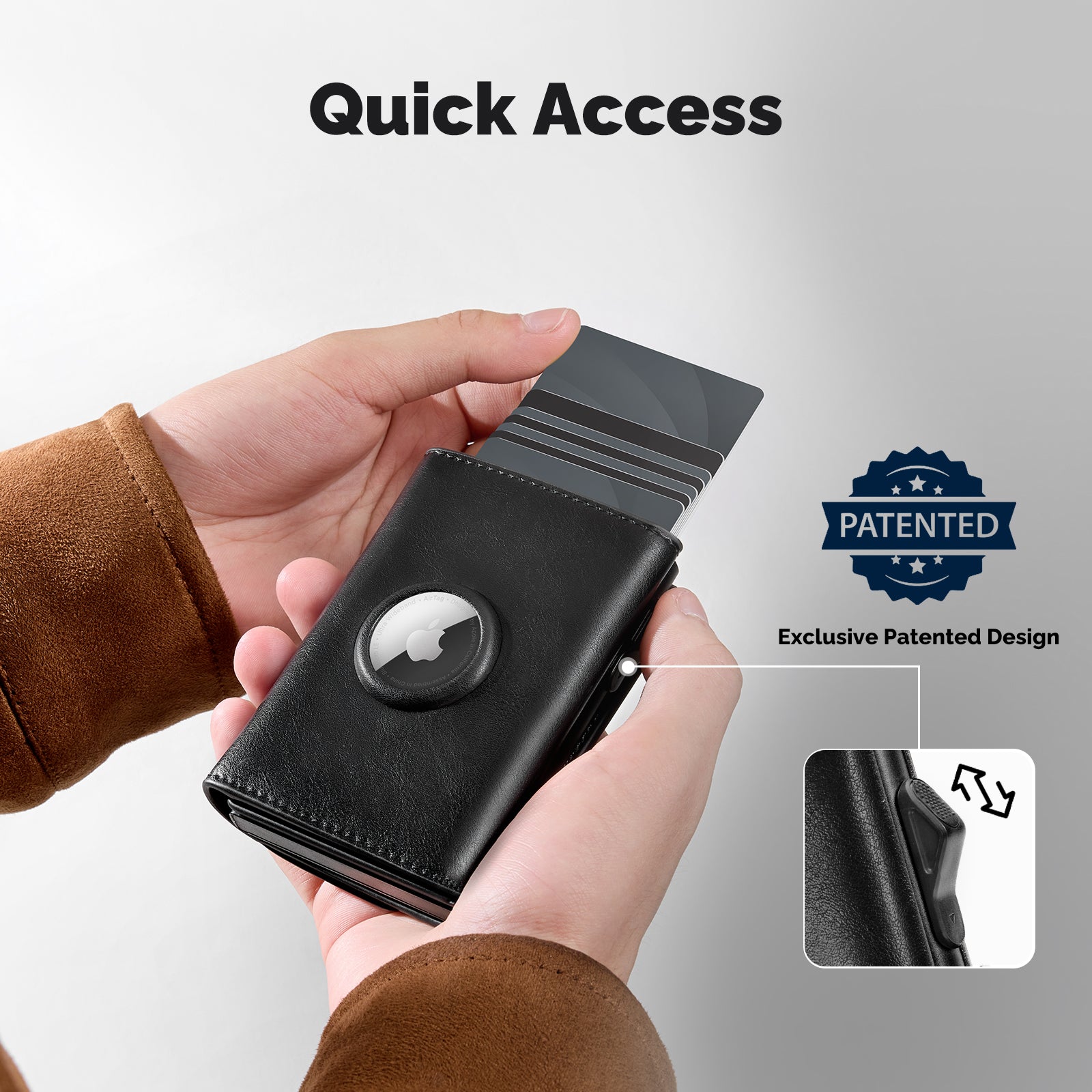 AIR-TAG & ZIPPER COIN POCKET WALLET
