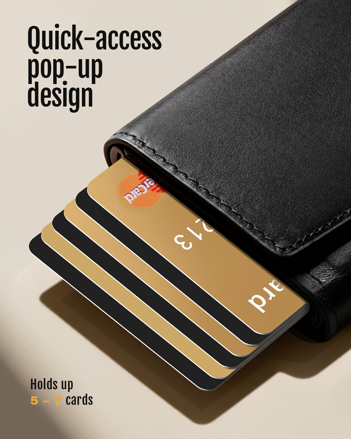 GENUINE LEATHER & BACK CARD SLOT
