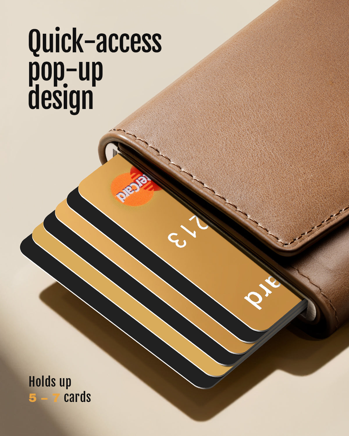 GENUINE LEATHER & BACK CARD SLOT