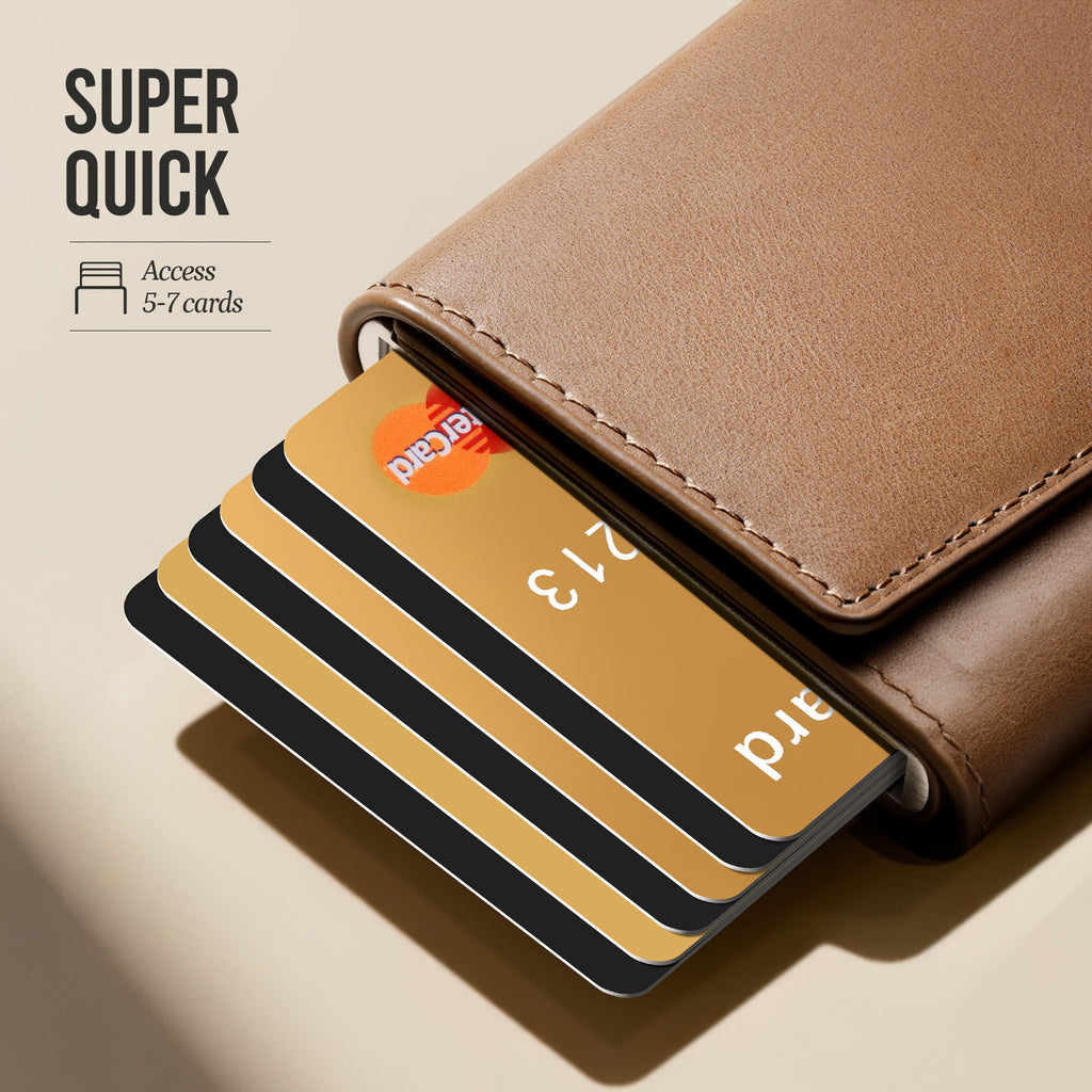 ANGLED DESIGN & GENUINE LEATHER