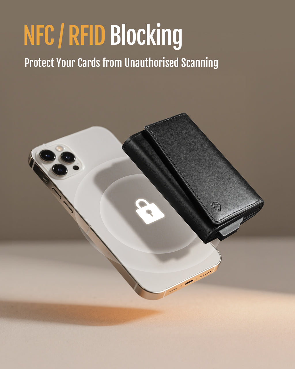 GENUINE LEATHER & BACK CARD SLOT