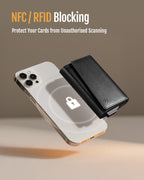 GENUINE LEATHER & BACK CARD SLOT