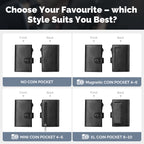 MAGNETIC BACK POCKET & FRONT BUTTON