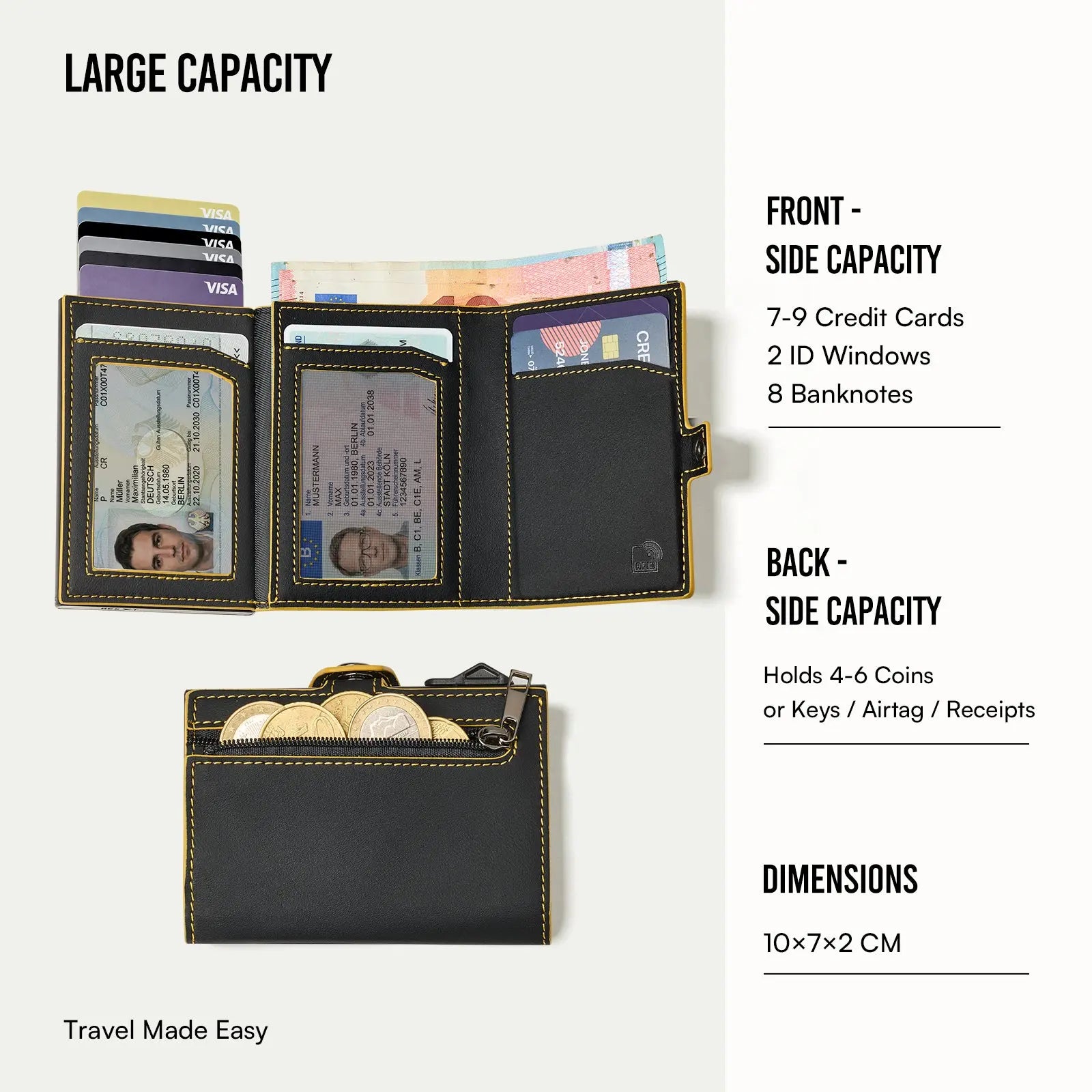 VEGAN POP-UP WALLET