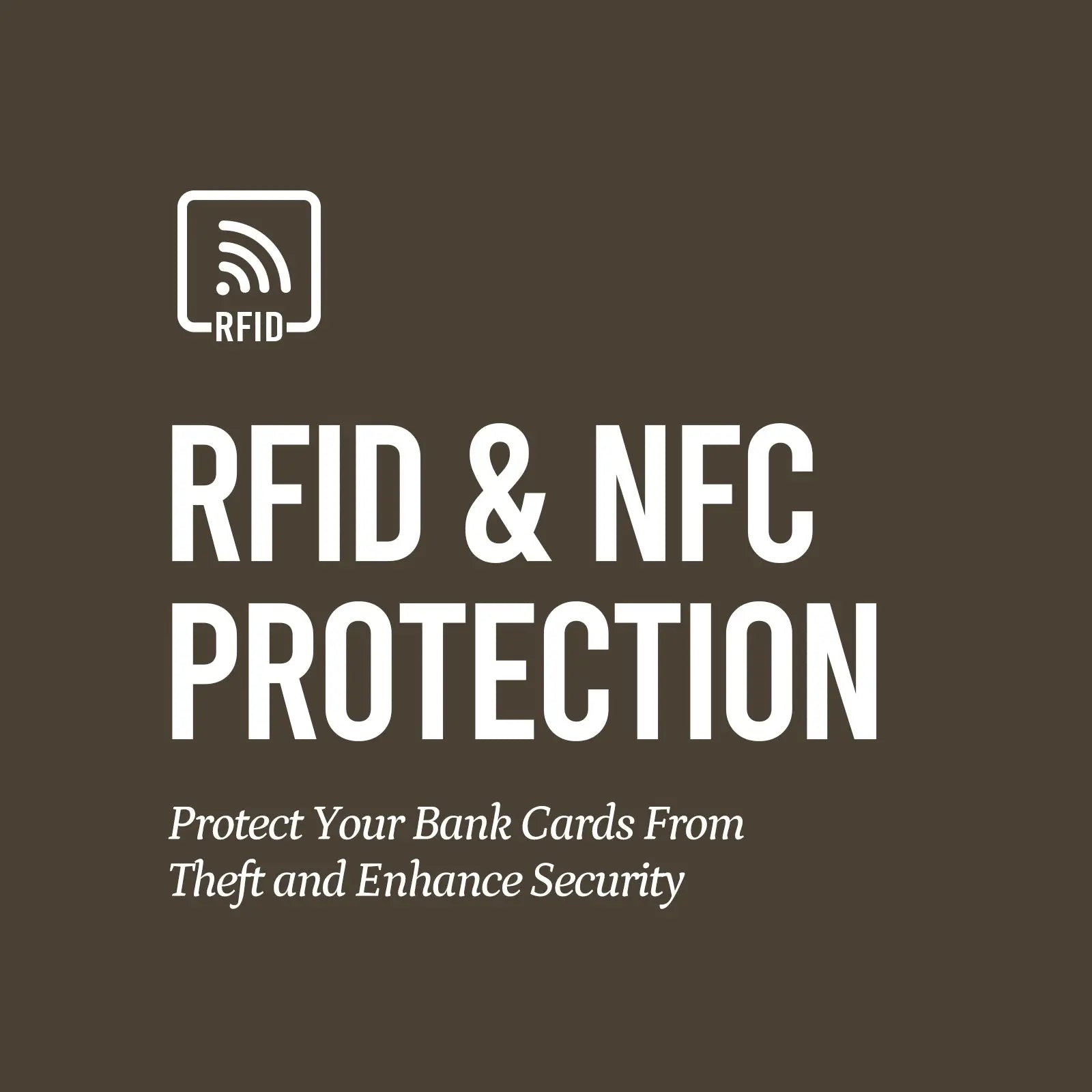 YESIIW HAVE RFID & NFC PROTECTION Protect Your Bank Cards From Theft and Enhance Security