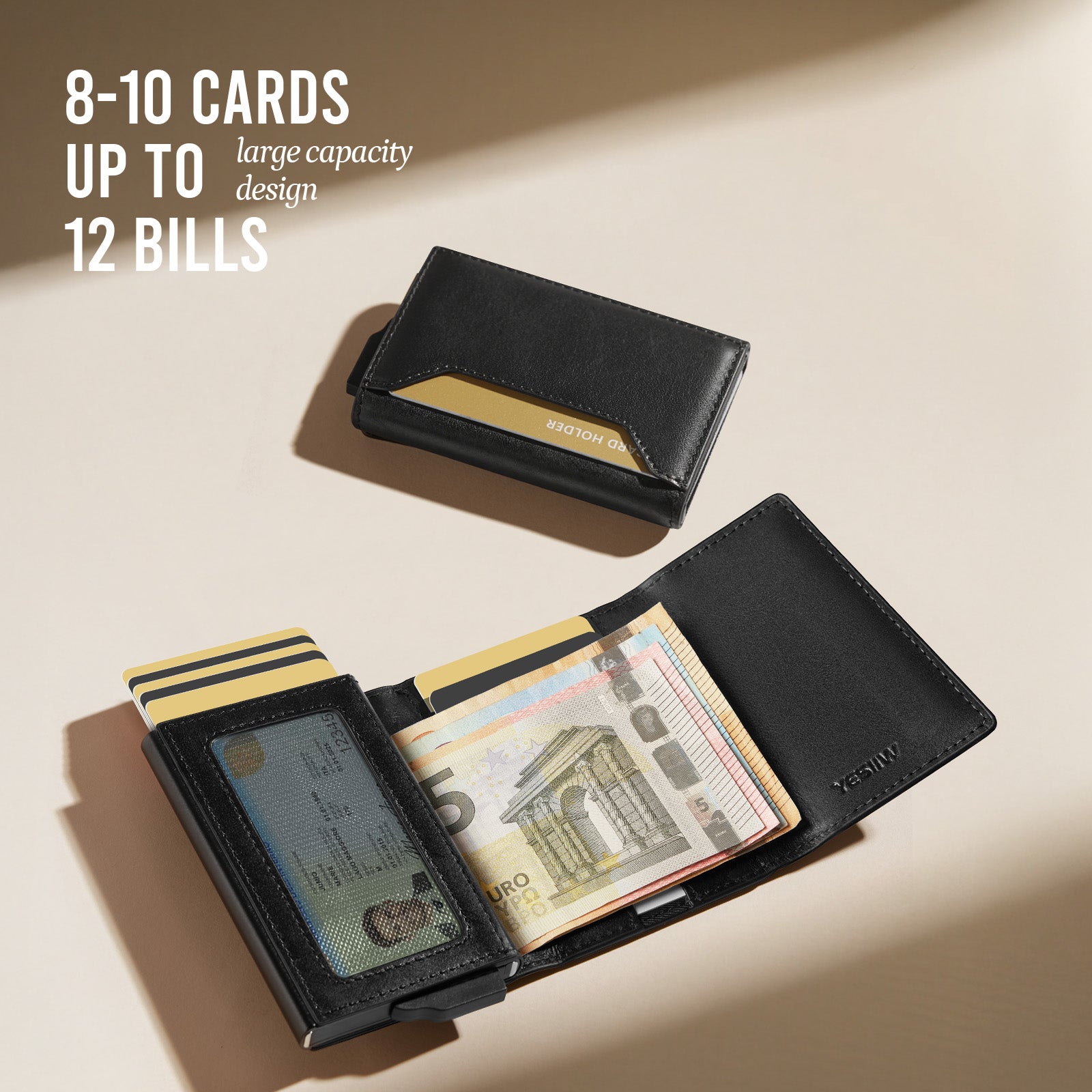 ANGLED DESIGN & GENUINE LEATHER