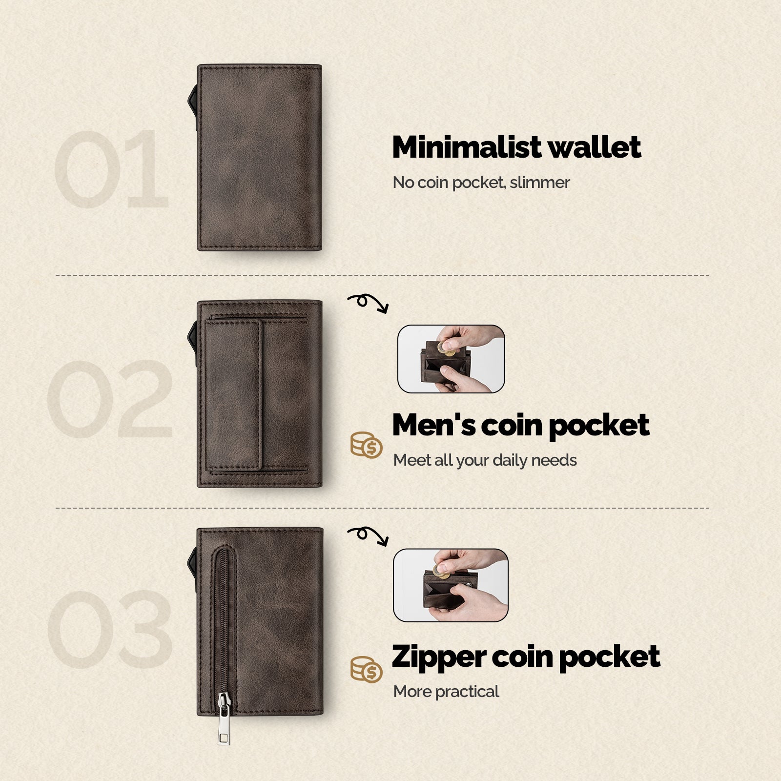 FLAP COIN POCKET