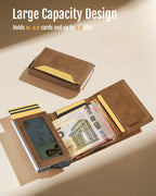 GENUINE LEATHER & BACK CARD SLOT