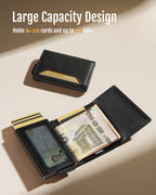 GENUINE LEATHER & BACK CARD SLOT