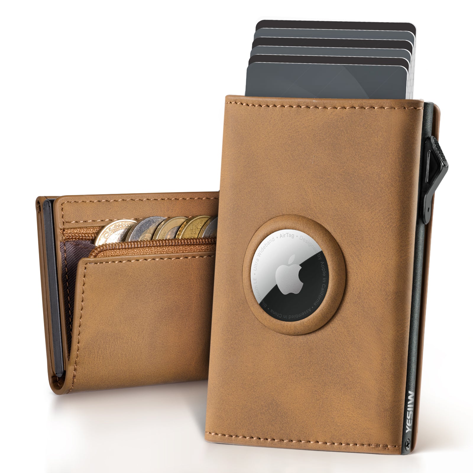 AIR-TAG & ZIPPER COIN POCKET WALLET