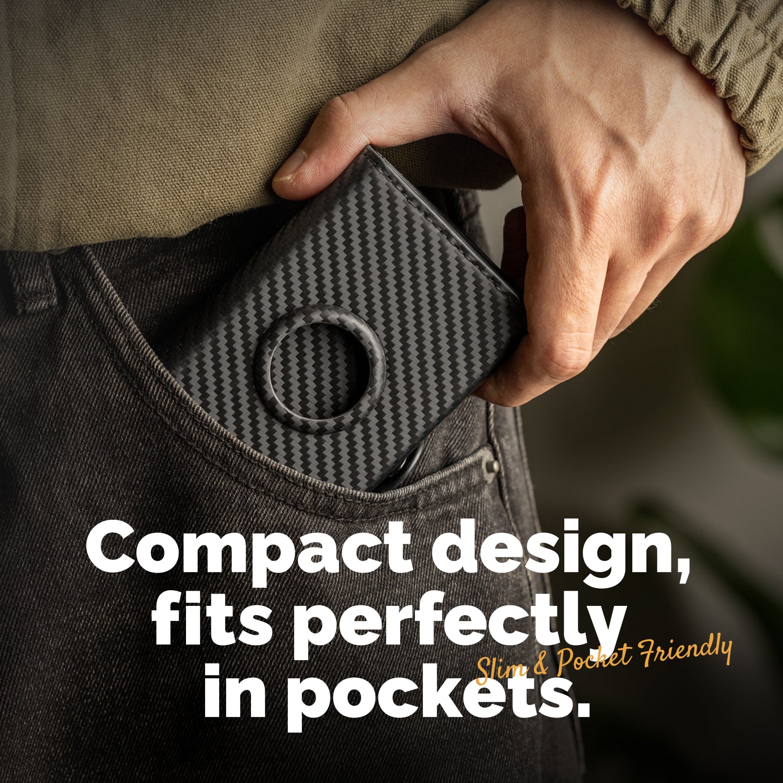 AIR-TAG & BACK ZIPPER POCKET