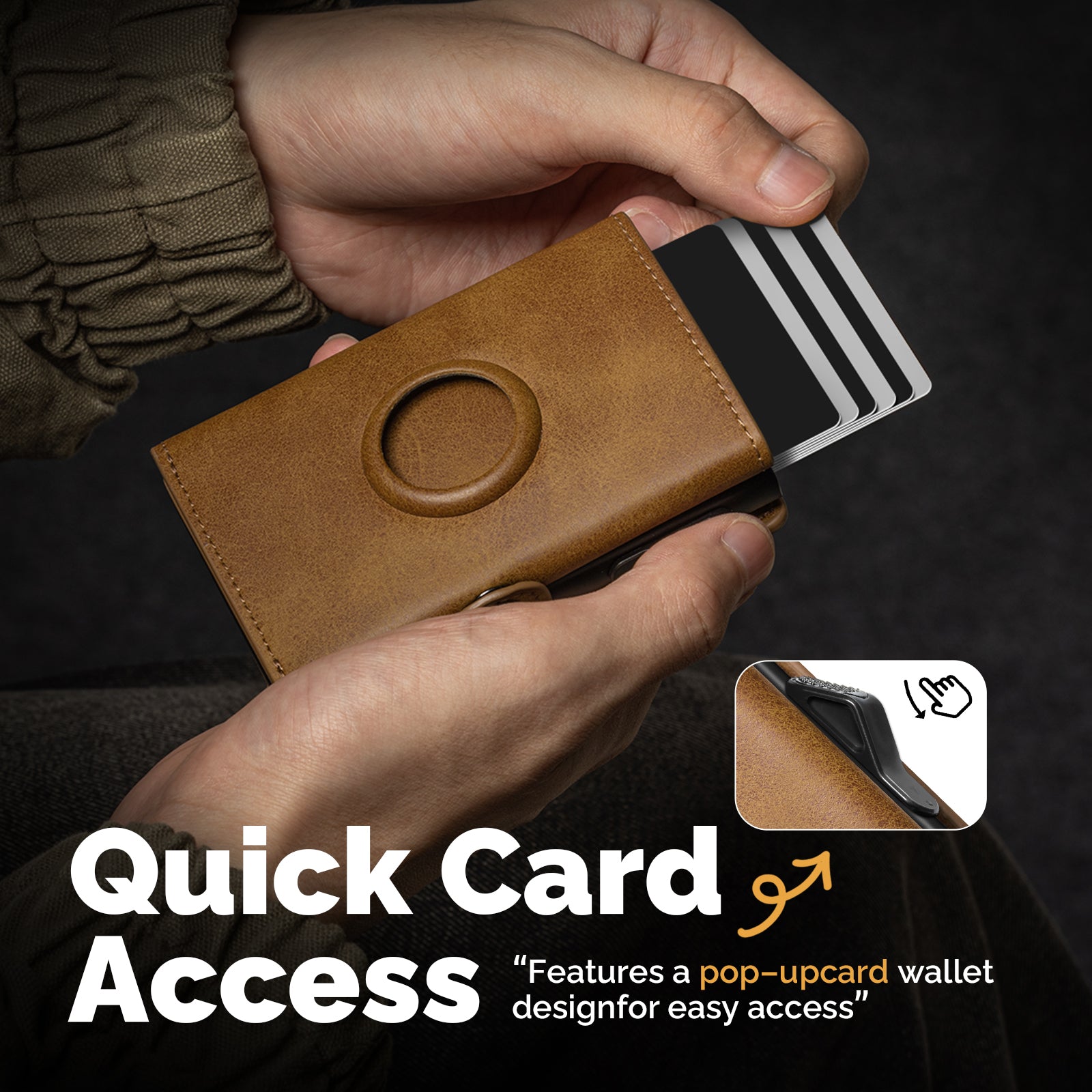 AIR-TAG & BACK ZIPPER POCKET