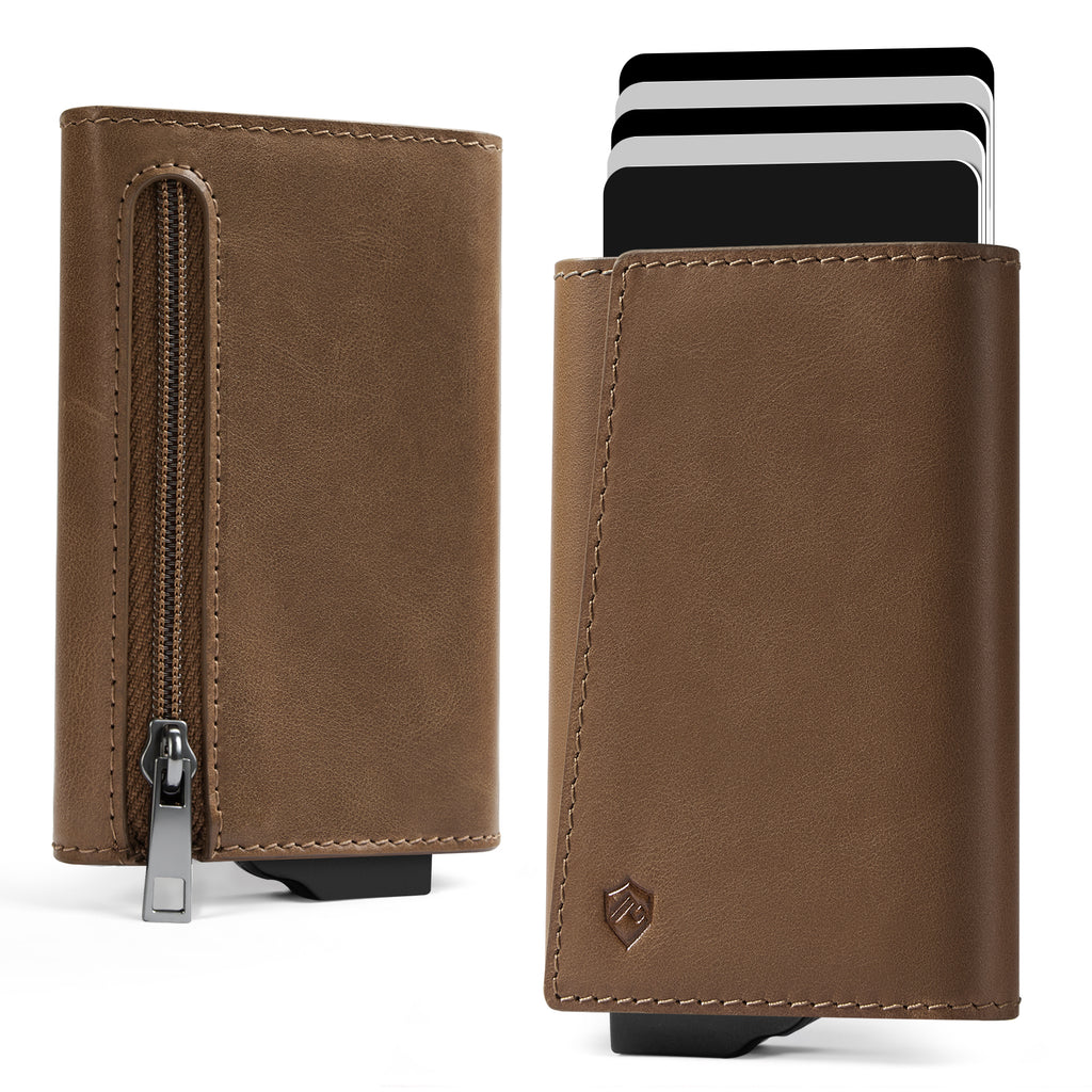 GENUINE LEATHER & BACK CARD SLOT