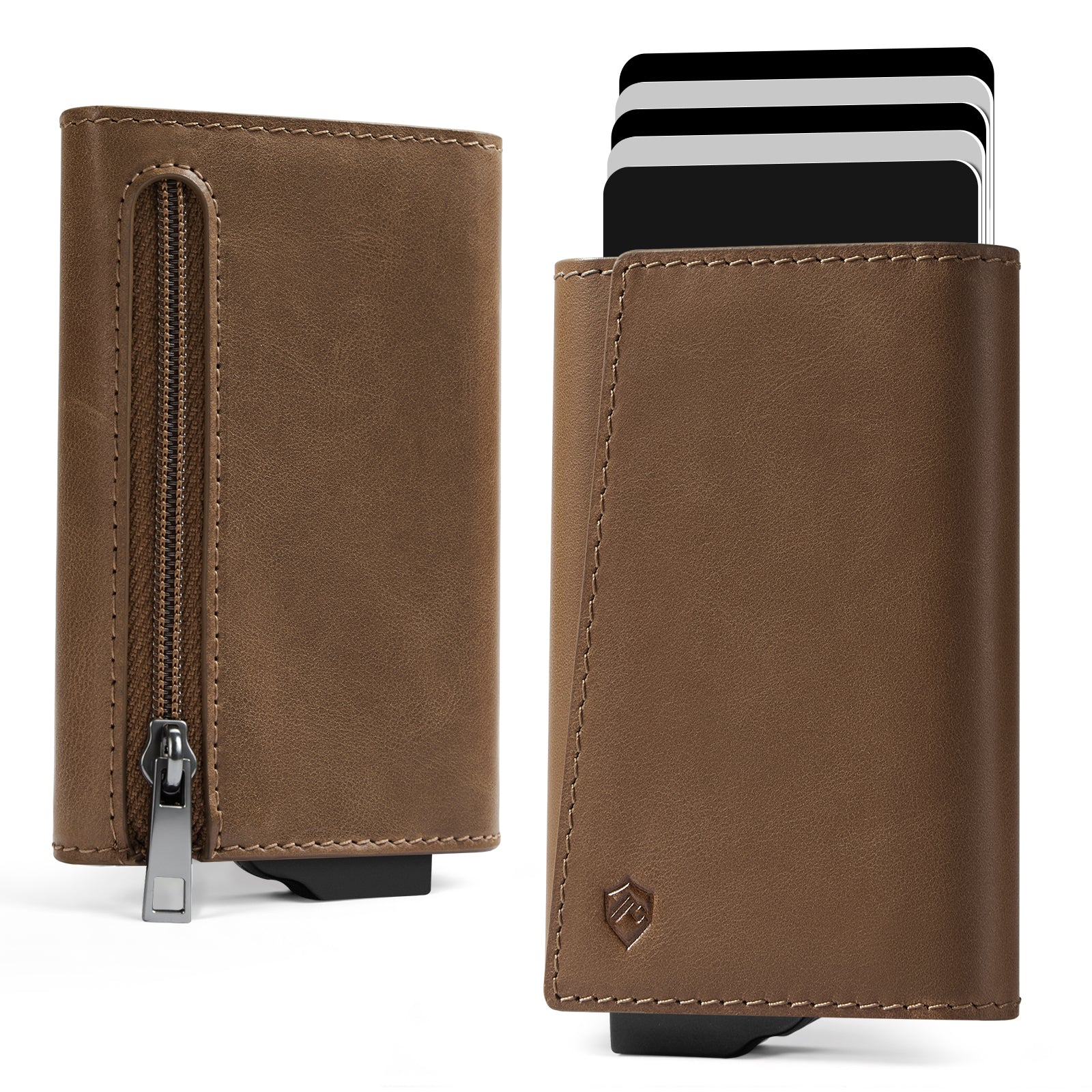 GENUINE LEATHER & BACK CARD SLOT
